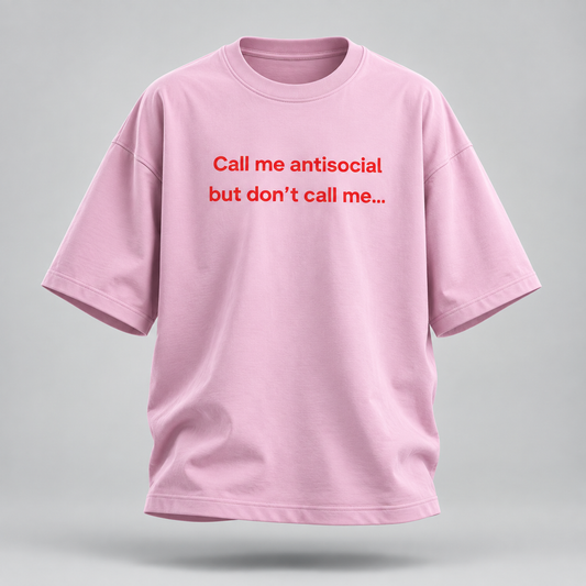 Antisocial - Unisex Terry Oversized Tee
