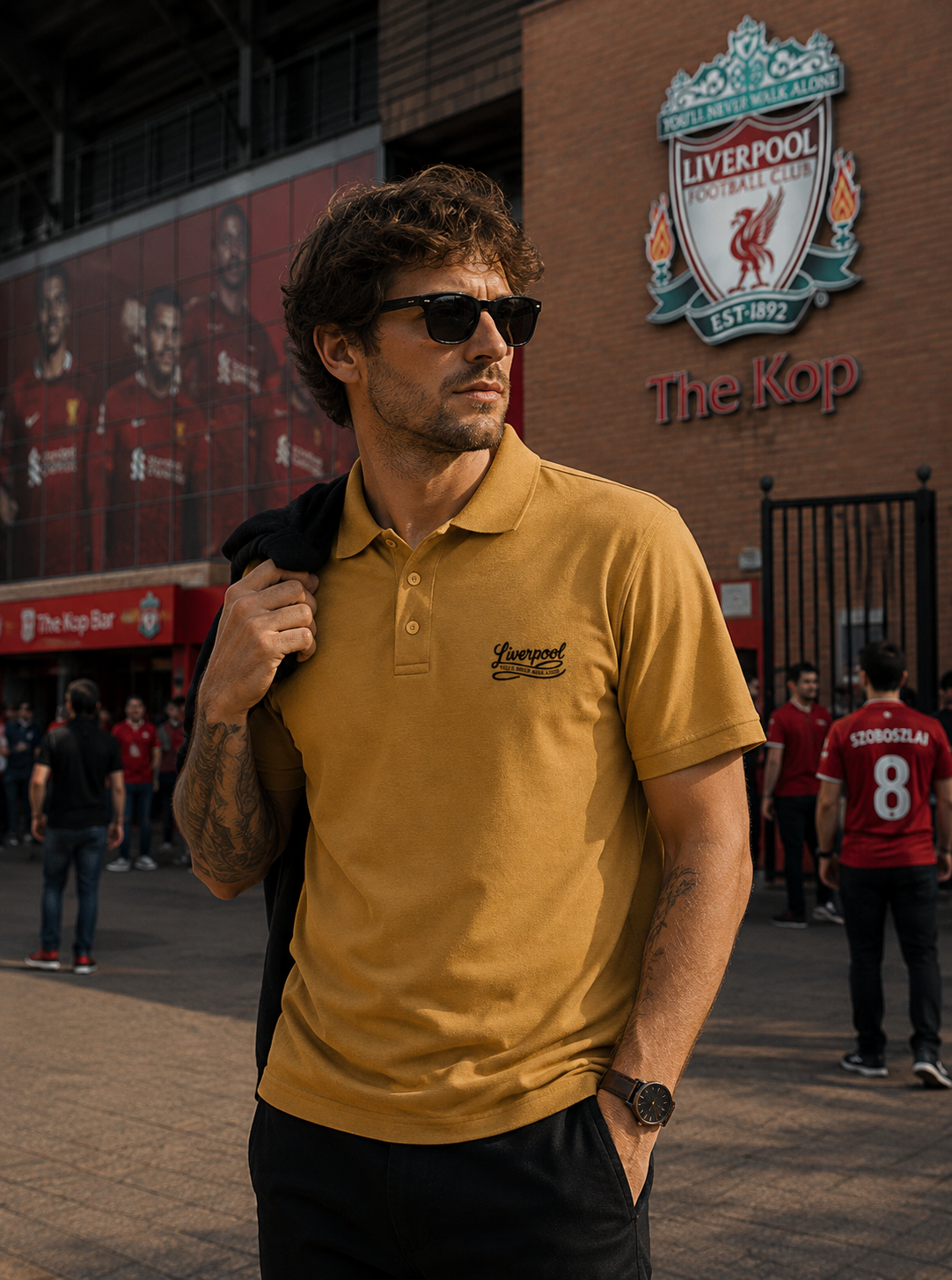 Liverpool Fan Embroidered Men's Polo