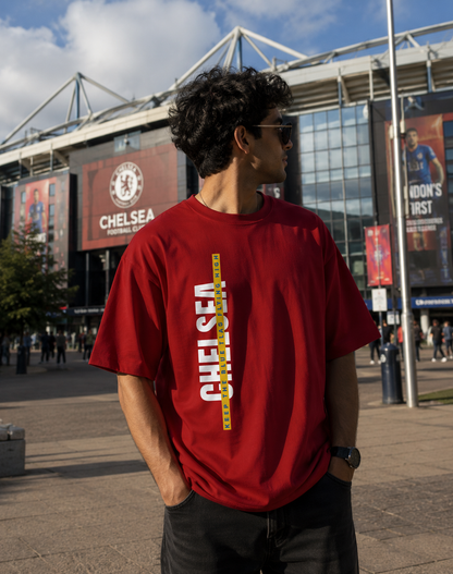 Chelsea Fan Unisex Terry Oversized Tee (Front Print)