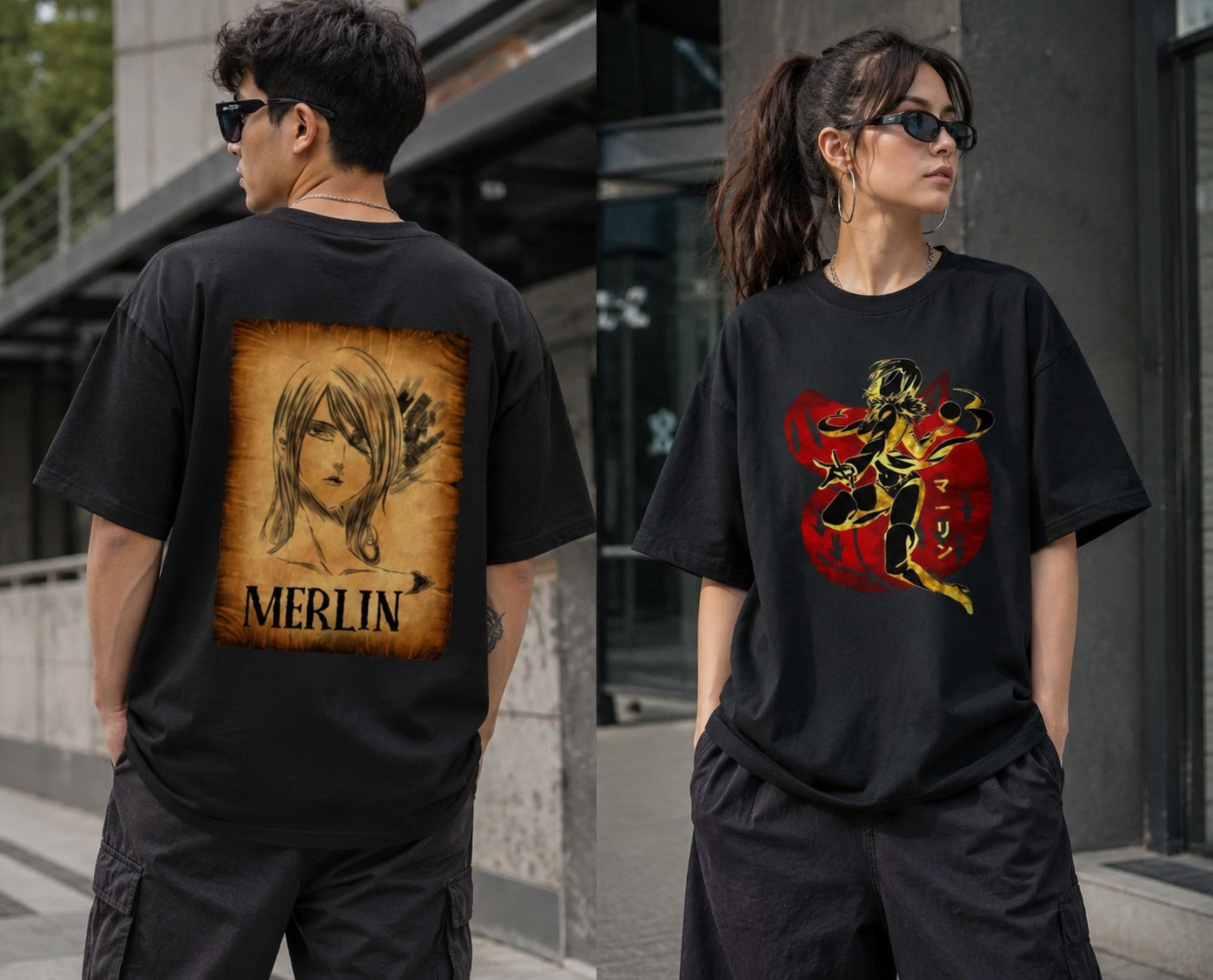 7 Deadly Sins Merlin - Unisex Oversized Classic T-Shirt (Front & Back Print)