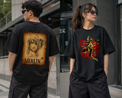 7 Deadly Sins Merlin - Unisex Oversized Classic T-Shirt (Front & Back Print)