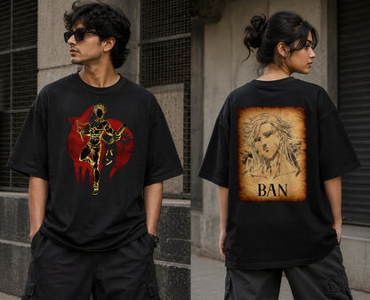 7 Deadly Sins Ban - Unisex Oversized Classic T-Shirt (Front & Back Print)