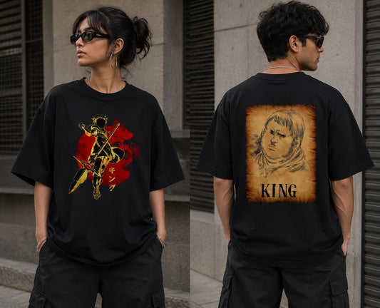 7 Deadly Sins King - Unisex Oversized Classic T-Shirt (Front & Back Print)