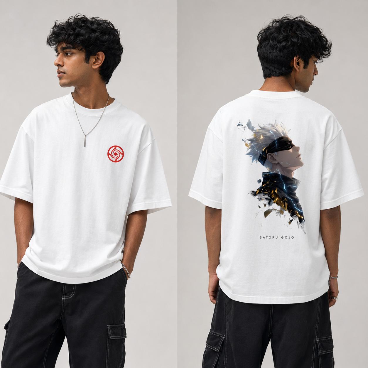 Gojo Saturo 3 - Unisex Oversized Classic T-Shirt (Front & Back Print)