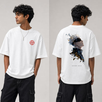 Gojo Saturo 3 - Unisex Oversized Classic T-Shirt (Front & Back Print)