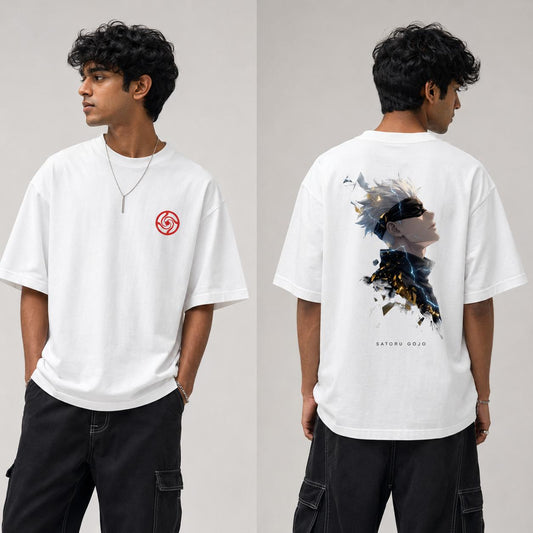 Gojo Saturo 3 - Unisex Oversized Classic T-Shirt (Front & Back Print)