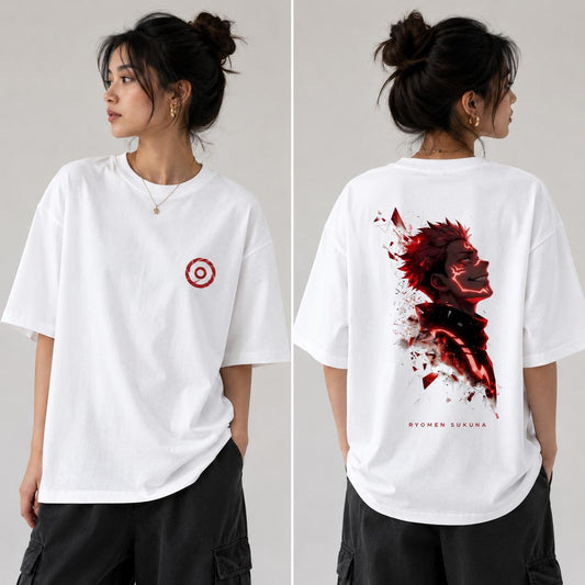 Ryomen Sukuna - Unisex Oversized Classic T-Shirt (Front & Back Print)