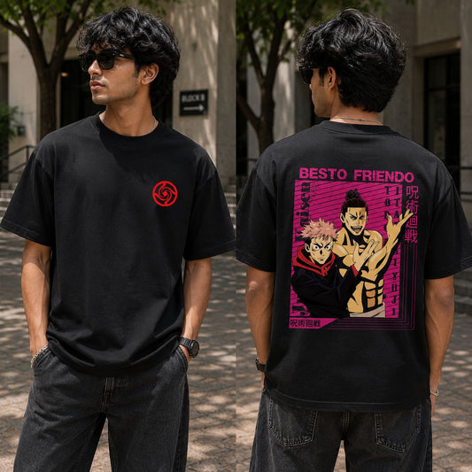 Besto Friendo - Unisex Oversized Classic T-Shirt (Front & Back Print)