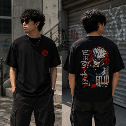 Gojo Saturu - Unisex Oversized Classic T-Shirt (Front & Back Print)