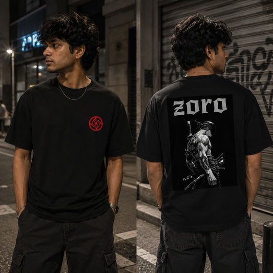 Zoro One Piece - Unisex Oversized Classic T-Shirt (Front & Back Print)