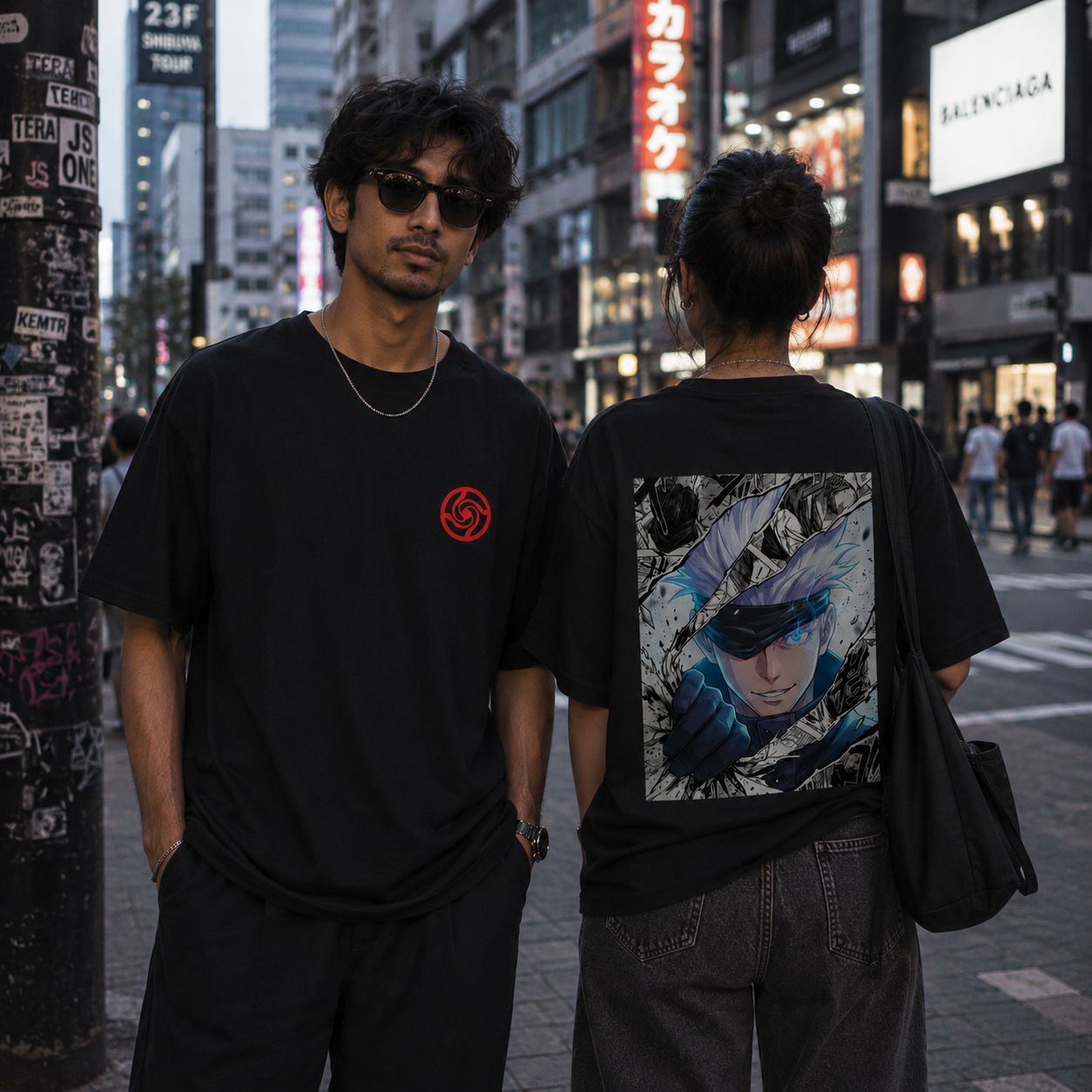 Jujutsu Kaisen - Unisex Oversized Classic T-Shirt (Front & Back Print)