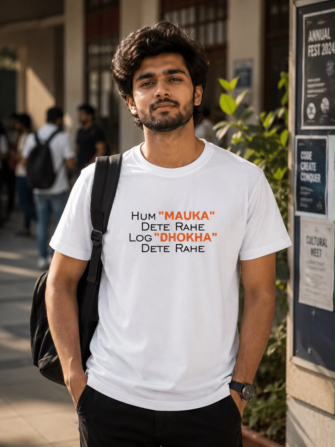 Mauka Dhokha Unisex Supima T-Shirt