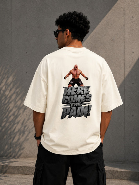 Here Comes The Pain - Unisex Terry Oversized Tee