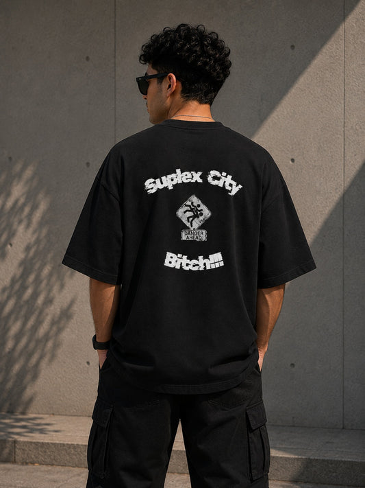 Suplex City - Unisex Terry Oversized Tee
