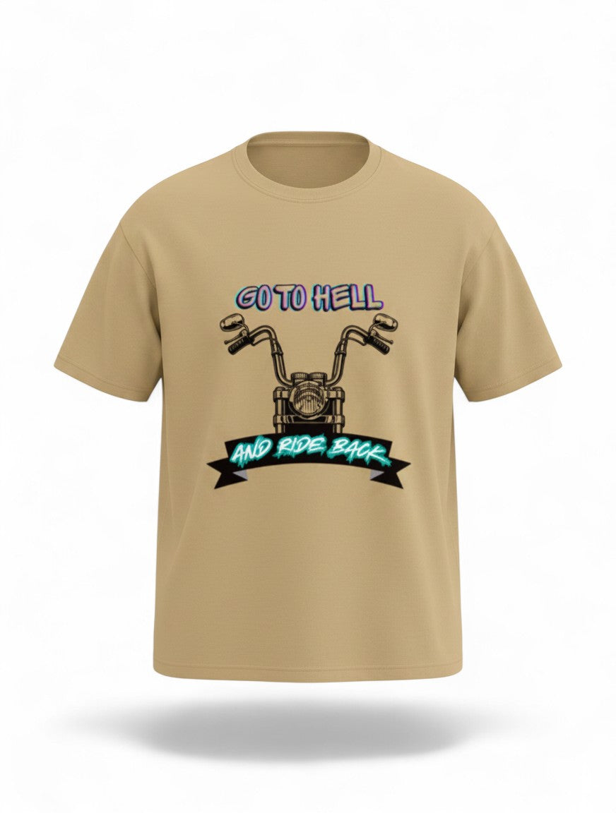 MAG Store tan graphic t-shirt with