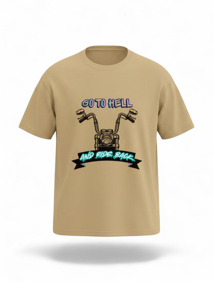 MAG Store tan graphic t-shirt with